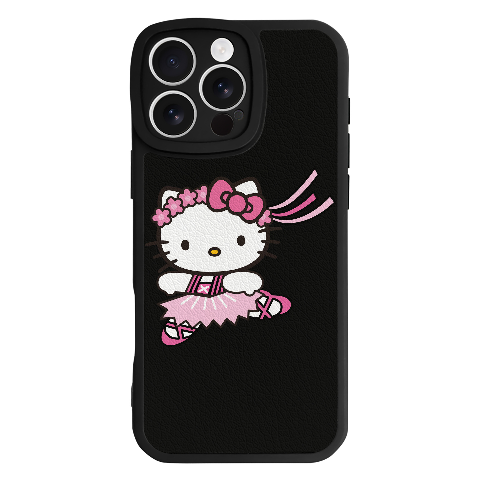 （画像用） Hello Kitty ハローキティ 【iPhone 16シリーズ対応】シリコンスマホケース（レザー調） 材質：シリコン